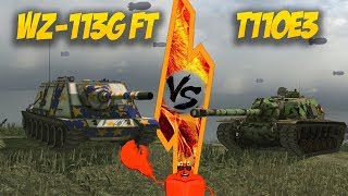 WOT Blitz - WZ-113G FT vs T110E3. Китайская имба