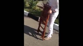 Складной стул для дачи из дерева