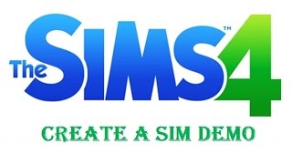 Sims 4- Create a sim Demo: Frozen's Elsa and Anna