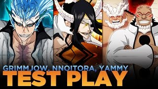 Unleash the Beast! Bleach Brave Souls! Grimmjow, Nnoitora, and Yammy Test Play!