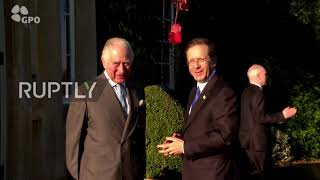 UK: Prince Charles greets Israeli President Isaac Herzog at country house