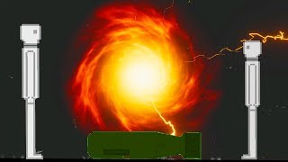 Human Stick Figure Army VS Atom Bomb! - People Playground Gameplay