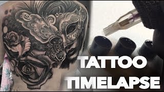 TATTOO TIME LAPSE | HUGE 2 DAY BACK PIECE | CHRISSY LEE
