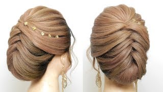 Bridal Updo Tutorial.  Wedding Prom Hairstyles For Long Hair