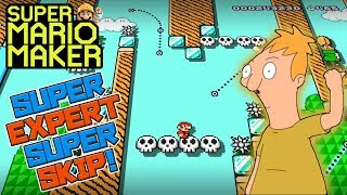 SUPER EXPERT SUPER SKIP! - Super Mario Maker - Super Expert with Oshikorosu.