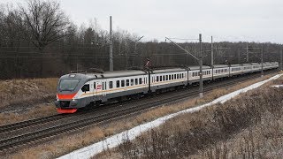 Последние рейсы Криворожского, обледенение контактного провода на боковом пути. Курский ход.