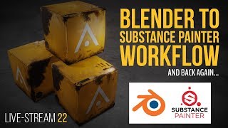 UV and Texturing Tips in Blender and Substance Painter | Stream #22 - 3d Illustration in Blender