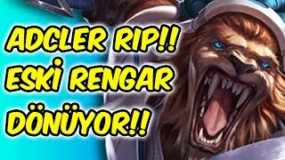 YENİLENEN YENİ RENGAR ASLINDA ESKİ RENGAR ?  725 AD TEK ATAN RENGAR!! LOL PBE OYNANIŞ | KFCEatbox