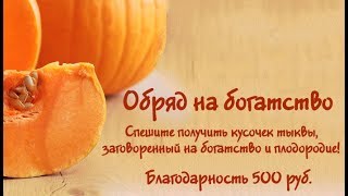 Обряд на Богатство Алены Полынь
