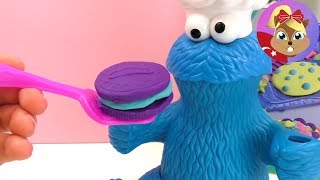 Play Doh Türkçe Kurabiye Partisi ile Kurabiye Canavarı - Oyun Hamuru Pasta yapımı