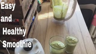 Easy and Healthy Smoothie | Banana, Avocado, Pear and Kiwi