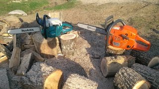 Makita 5121 vs Husqvarna 455 Rancher - Dirty wood