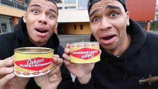 SURSTRÖMMING EKELFISCH CHALLENGE !!! (STINKENDSTER FISCH DER WELT) | Kelvin und Marvin