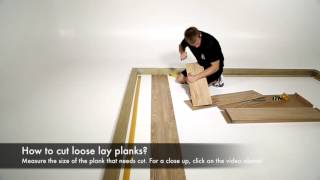 How to cut loose lay planks?