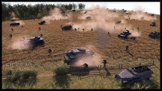 MASSIVE TANK BATTLE KURSK - Robz Realism Mod - Men of War: Assault Squad 2