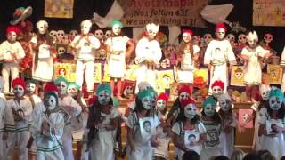 Ruby day of dead English(top row.her head is between 4and3 on the sign)
