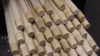 Резьбонарезной станок по дереву WSM-1, тестовая работа на 112 черенках.