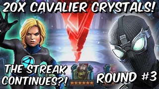 20x 6 Star Spider-Man Cavalier Featured Crystal Opening Round #3 - Marvel Contest of Champions