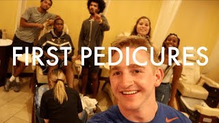 Men Getting Their FIRST PEDICURES | PAINTED NAILS at Tammy's