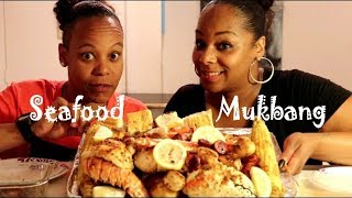 Seafood Boil Mukbang + King Crab legs