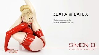 Contortionist Zlata in simono latex