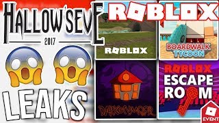 [LEAK] ROBLOX HALLOW EVE 2018 OFFICIAL EVENT GAMES PART 1 | Leaks and Prediction