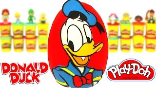 Huevo Sorpresa Gigante del Pato Donald en Español de Plastilina Play Doh