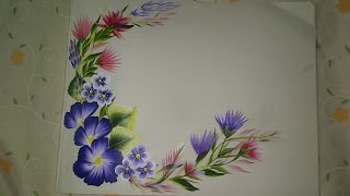 One stroke painting for beginners. One stroke painting techniques with English subtitles