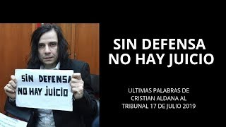 CRISTIAN ÚLTIMAS PALABRAS