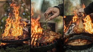 ? BEST BBQ CHICKEN IN THE WORLD ? - OUTDOOR ASMR COOKING
