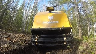 Мотобуксировщик "Помор" на пневмоколесах