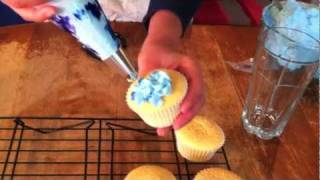 Hydrangea Cupcakes