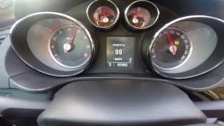 Opel Insignia OPC acceleration 0-100 wet road