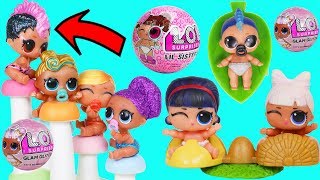 LOL Surprise Lil Sisters Visit Baby Treehouse Unicorn and Play Game Don't Wake Slenderina