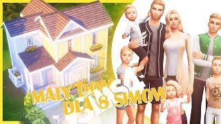 Zbudowałem mały dom dla 8 SIMÓW w The Sims 4 ?? TS4: Speed Build #119 ??