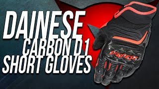 Dainese Carbon D1 Short Gloves Review from Sportbiketrackgear.com