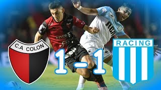 ⚽ Colon 1 - 1 Racing ⭐ ????????? ????????? ? Fecha 20