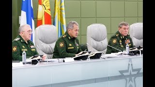 Селекторное совещание под руководством Министра обороны РФ С. Шойгу (26.12.2017)