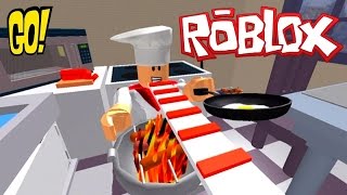 ROBLOX играем на карте Побег из Кухни Роблокс Игровой Мультфильм на Русском Языке