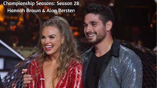 Championship Seasons: Season 28 Hannah Brown & Alan Bersten
