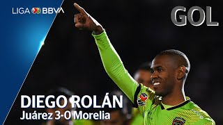 Gol de D. Rolan | Juárez 3 - 0 Morelia | Liga BBVA MX - CL 2020  - Jornada 3
