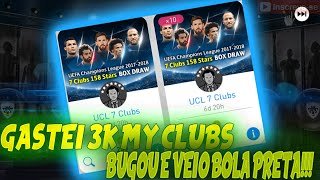 UEFA Champions League 2017-2018 7 Clubs 158 Stars Box Draw - Pes Mobile 2018/Gastando 3k My Clubs