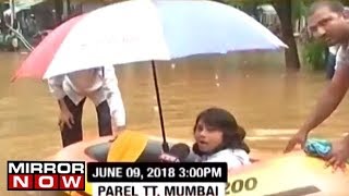 Mumbai Rains: Private Boats Used For Transport For Elderly People
