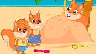 Famille d'Écureuil - Piège à Sable Vidéos Animé 2021 en Français 13+