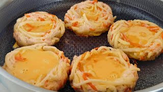 【小穎美食】土豆裡加3個雞蛋，不燉不炒不涼拌，我家早餐經常做，孩子很喜歡