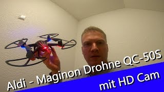 #01 Aldi Maginon Quadrokopter QC-50S Drohne mit HD Camera Review - Bessere Cam als 2017?