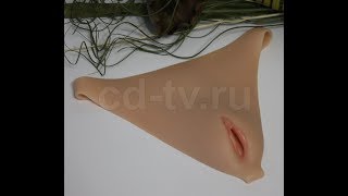 CD-TV.RU - Силиконовая накладная вагина XDV-2 с отверстием для имитации секса
