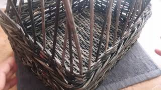 Прямоугольный короб с крышкой. Плетение из  газетных трубочек