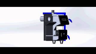 3D проекция котла Tehni-x АКОТВ 10 Эконом - ТЕХНОЛОГИЯ.COM.UA