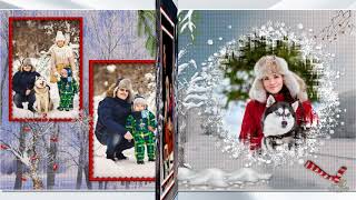 ЗИМА. Шаблон фотокниги. (для FotoFusion )